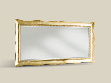 SP6250 - Rectangular framed wooden mirror by Tarocco Vaccari Group - view 2